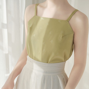 锦源颂宋制汉服内搭吊带抹胸压花小蝴蝶款春季夏季日常通勤汉服