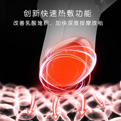 SKG迷你筋膜枪F5肌肉按摩器专业级min专业健身多功能枪头电动热敷