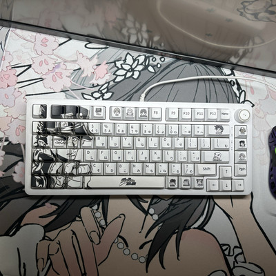 JoJo的奇妙冒险正刻键帽适配Wooting Ez63made68雨75rs7迈从87等