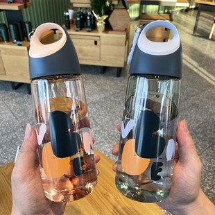新品 儿童水杯家用学生运动防摔男女士简约带刻度杯子 夏季 2025新品