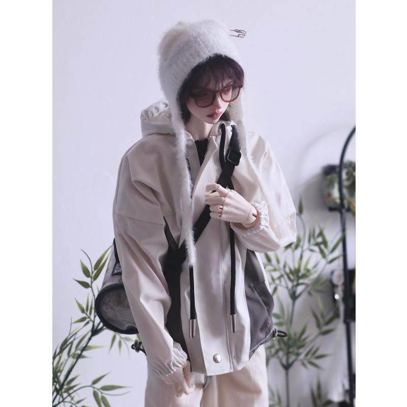 现货 娃衣 bjd4分 70叔 撞色冲锋衣单品
