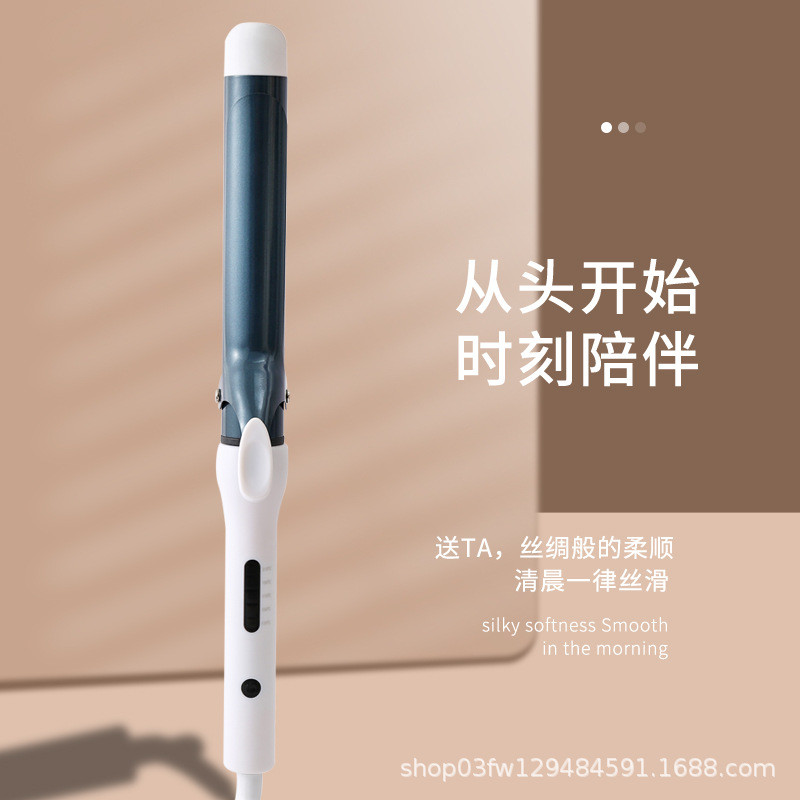 跨境新款陶瓷釉大波浪卷发器刘海家用电卷棒烫发不伤发便携卷发棒