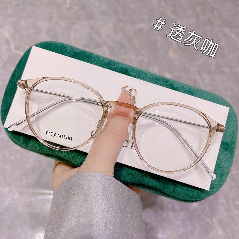 5克无螺丝设计超轻纯钛近视眼镜框女可配度数文艺小脸圆框眼镜男,ZIPPO/瑞士军刀/眼镜,定制成品光学镜,淘宝优惠券,粉丝福利购,淘宝优惠卷