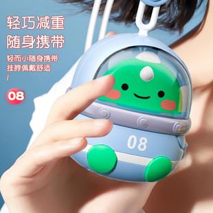 随身小型充电款 挂脖小风扇usb便携式 无叶挂脖子懒人大风力迷你