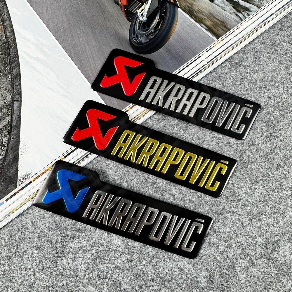 摩托车天蝎排气管贴纸AK金属铝贴尾气贴花 吉村 SC标志 AR改装件