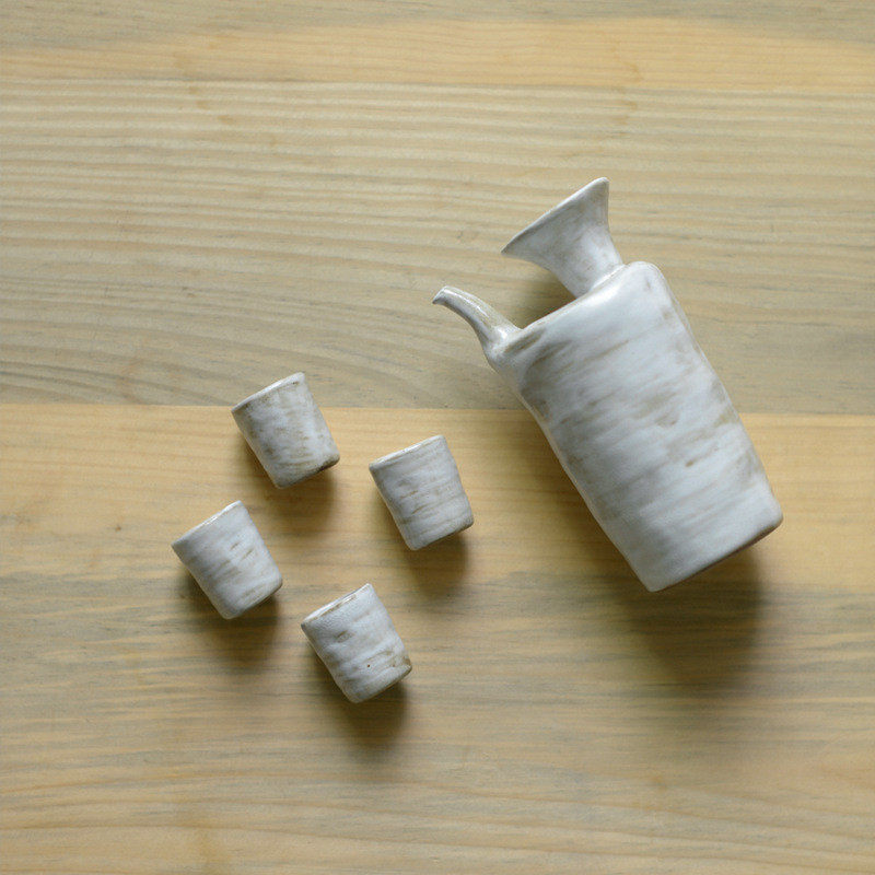 酒具粗陶一壶四杯手工套装 小酌微醺古朴白酒分酒器具礼品批发