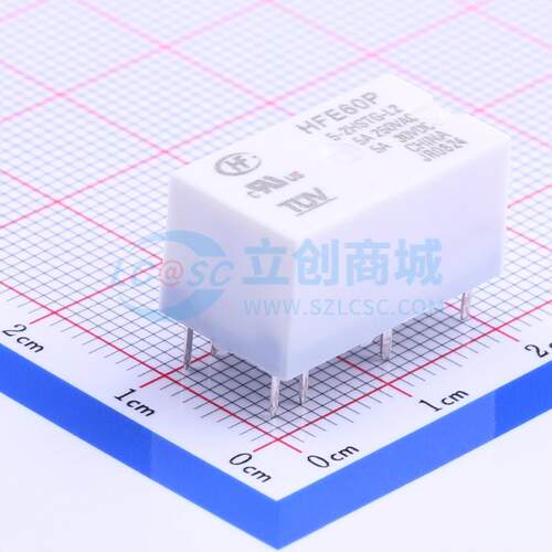 磁保持继电器 HFE60P/5-2HSTG-L2 DIP,11.3x20.2mm 8 5V 原装正品