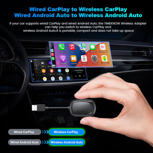 iHeylinkit新一代二合一有线转无线CarPlayAndroidauto互联模块