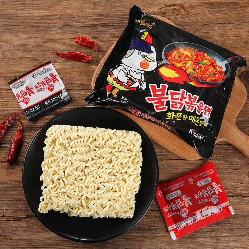 现货韩国正宗三养火鸡面超辣sanyang拌面鸡肉味进口网红方便速食