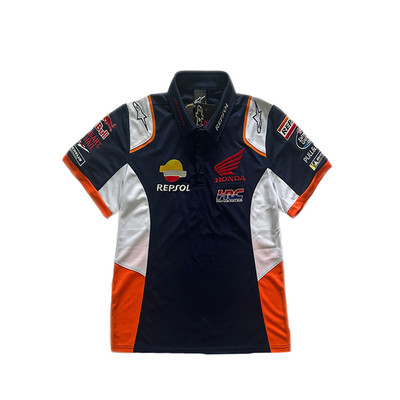 本田A星摩托短袖MM93马奎斯HRC 威爽机车刺绣速干T恤Motogp厂队服