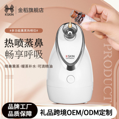 金稻热喷蒸脸器美容仪纳米喷雾补水仪蒸汽家用脸部香薰加湿器批发
