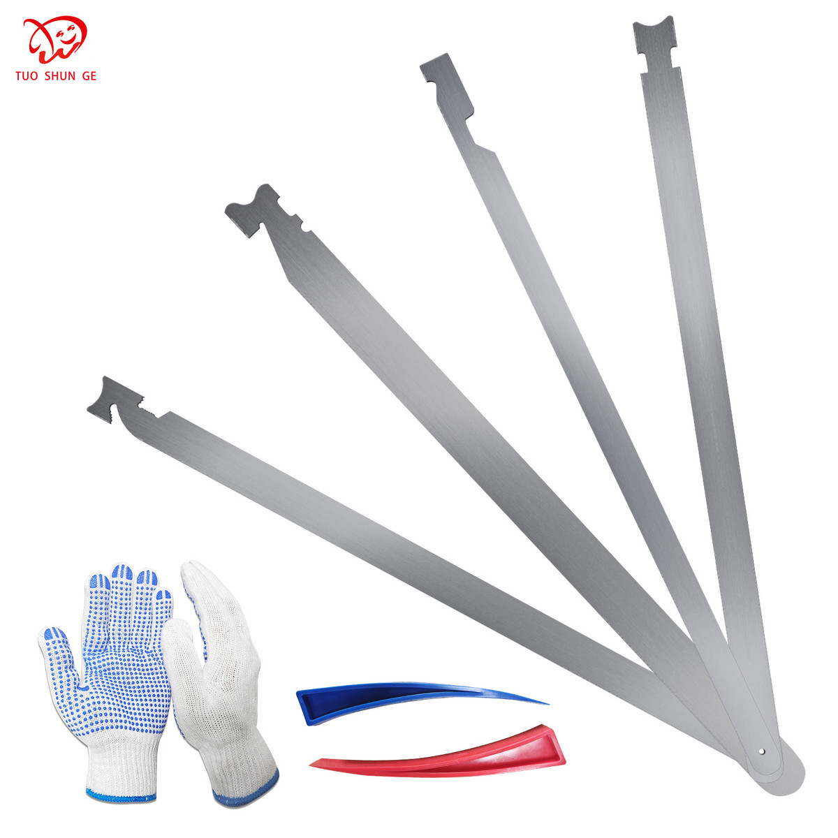 厂家直销不锈钢片汽修通用弹簧钢尺消防员工具多功能专业汽车应急