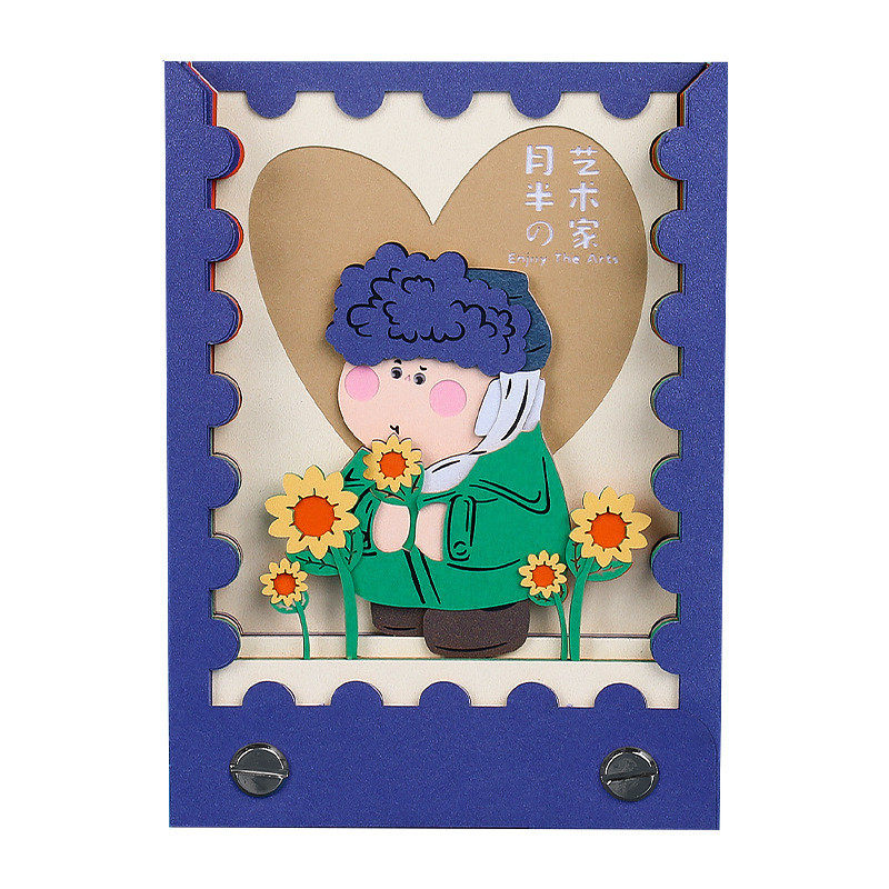 月半便利贴创意纸雕工艺礼品手撕艺术家伴手礼定制3d立体便签本,文具电教/文化用品/商务用品,笔记本/记事本,淘宝优惠券,粉丝福利购,淘宝优惠卷