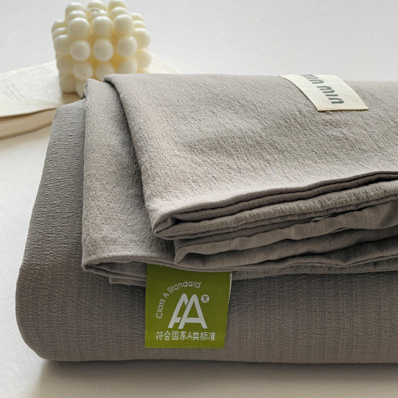 A类双层纱日式纯色床单单件枕套三件套单人学生宿舍床被单双人1.8,床上用品,床单,淘宝优惠券,粉丝福利购,淘宝优惠卷