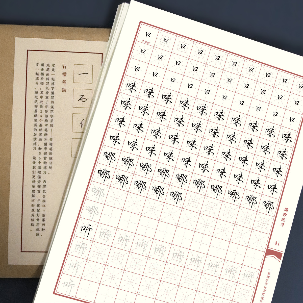 行楷笔画字帖基础偏旁练习训练初学者入门硬笔书法临摹女学生字帖