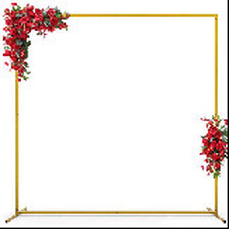 拱门花架爬藤架铁艺美式圆弧支架婚庆园艺月季植物拱形葡萄架