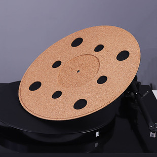 12寸黑胶唱片垫橡胶软木垫打碟减震防静电黑胶LP防滑垫唱盘保护垫