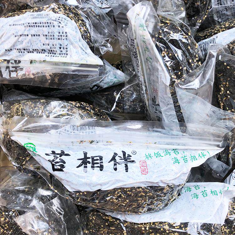 包邮苔相伴炒海苔250g袋装芝麻拌饭海苔碎即食紫菜儿童零食办公室