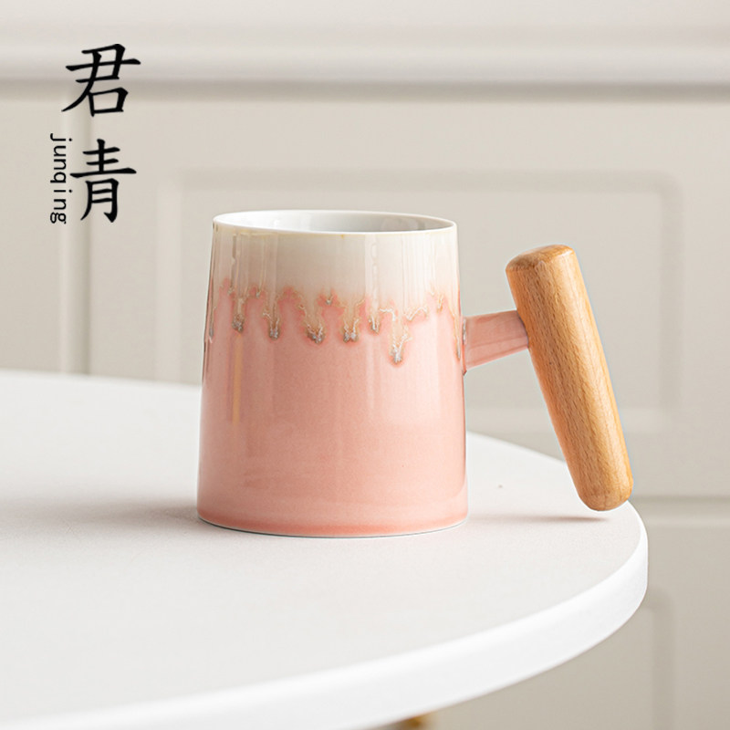 现代简约粉釉陶瓷手冲咖啡滤杯居家V60V形锥型滴滤式过滤杯子器具