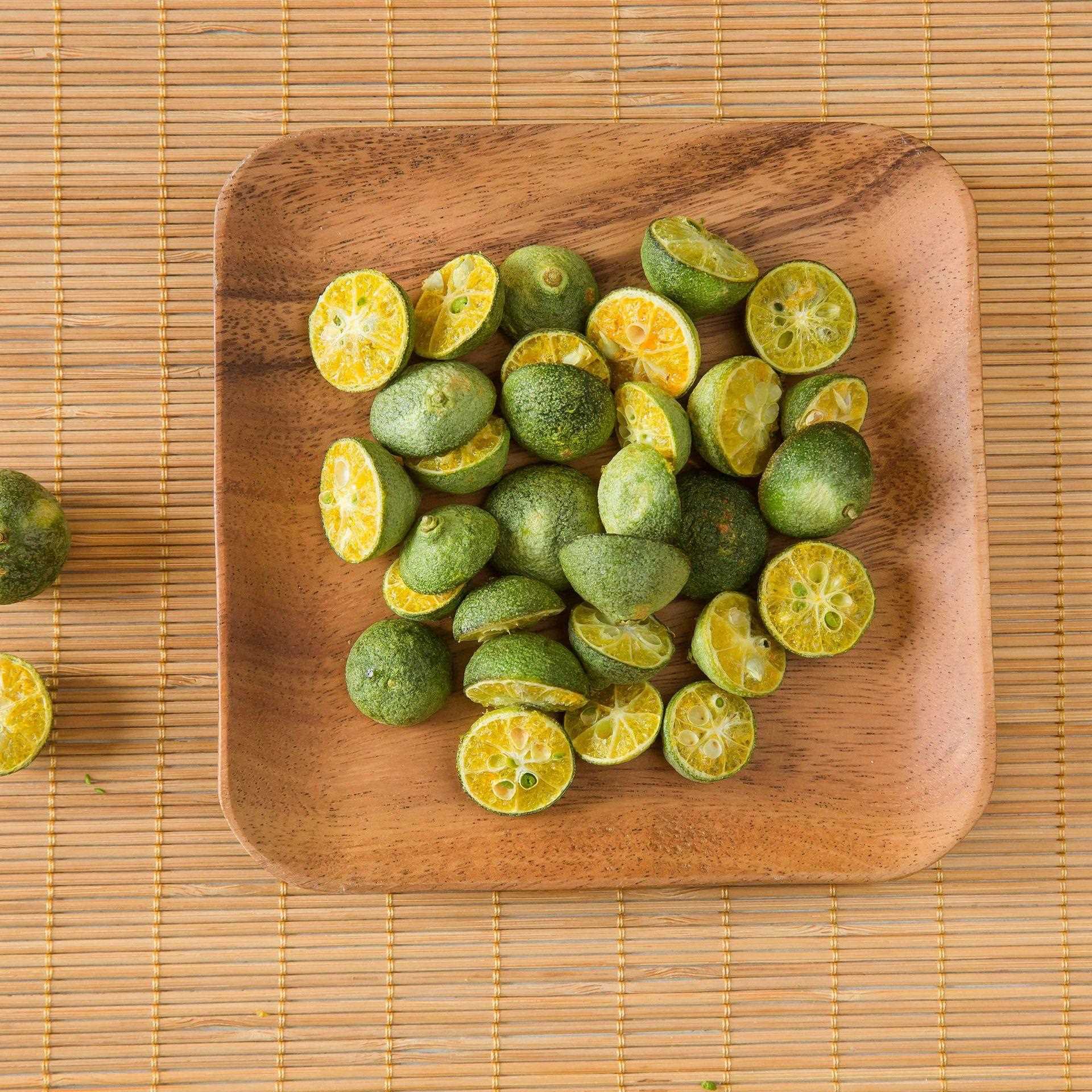 厂家直销冻干青金桔切半 网红冲泡金桔柠檬片百香果茶原料