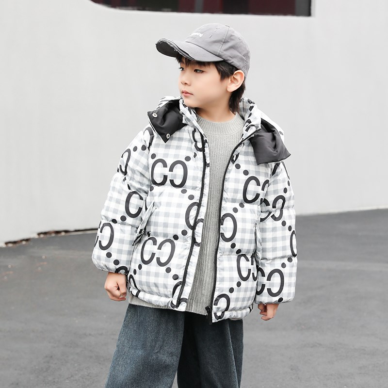康衣儿童装羽绒服男童2024冬季新款女童羽绒服加厚连帽母女亲子装