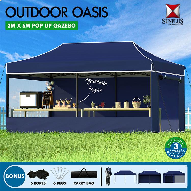 帐篷户外摆摊四脚雨棚防雨透明围布大排档夜市四角大伞折叠遮阳棚