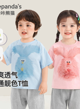 婴儿卡通印花短袖T恤半袖夏装夏季夏款男童女童宝宝儿童T恤Y11215