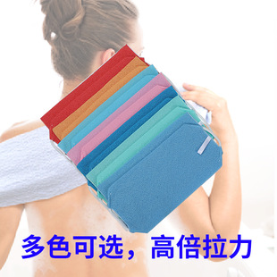 涤纶澡巾搓泥现货 家用搓澡巾去污双纹理毛巾洗澡巾老式