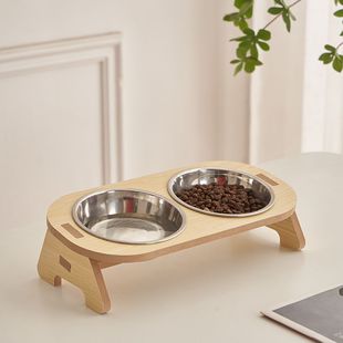猫碗猫饭碗猫食盆宠物碗小猫猫粮盆防打翻护颈狗狗食盆固定架