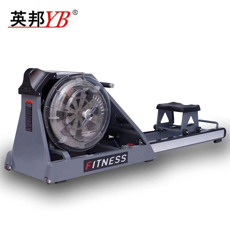 健身房室内训练新款豪华双筒水阻划船机运动器材外贸跨境