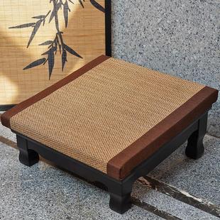 天然竹丝实木拜凳佛前跪拜垫家用四方形礼佛跪凳