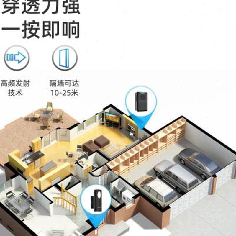 店铺门铃欢迎光临人体感应器进门语音提醒分体式迎U宾红外线播报