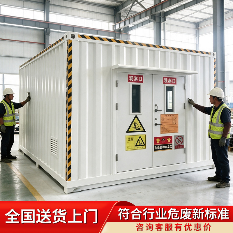 危废暂存间移动防漏防爆防火医疗废物环保储存间集装箱危废房