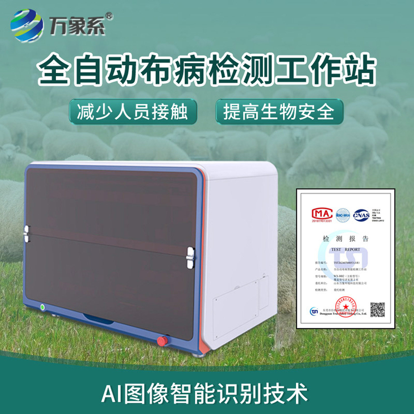全自动布病检测仪AI图像识别