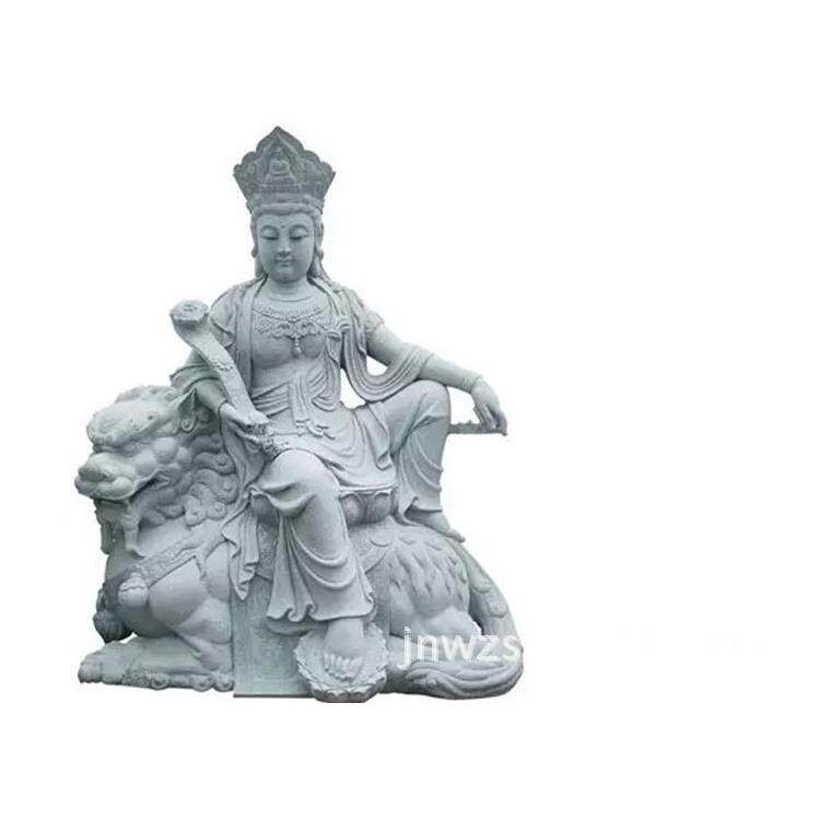 曲阳汉白玉石雕千手观音图片 汉白玉石材加工千手观音像公司