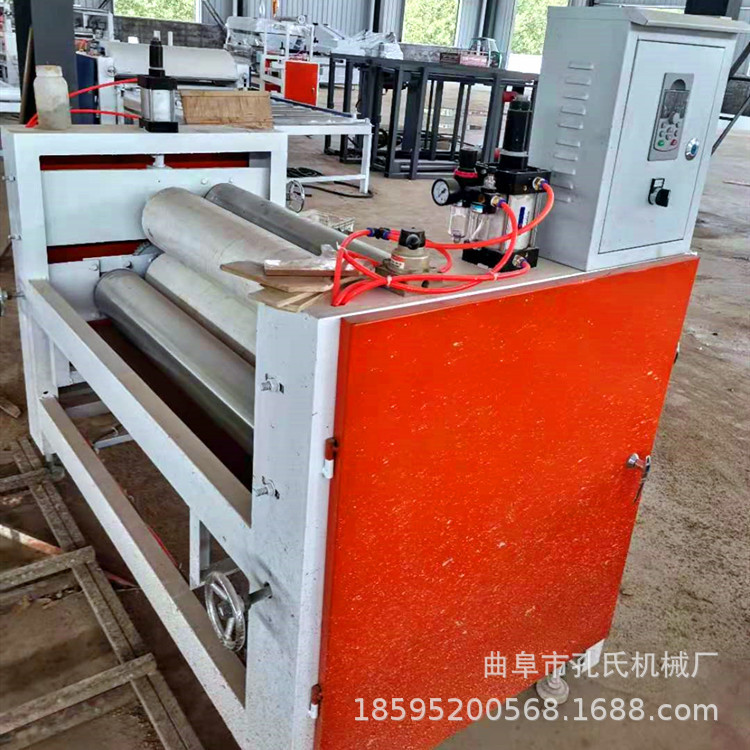 供应全自动pur涂胶机厂家 无纺布家具板涂胶机 滚筒式双面涂胶机