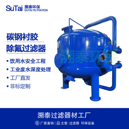活性氧化铝硅铝盐骨碳CHAP除氟过滤器罐吸附法饮用水工业除氟设备