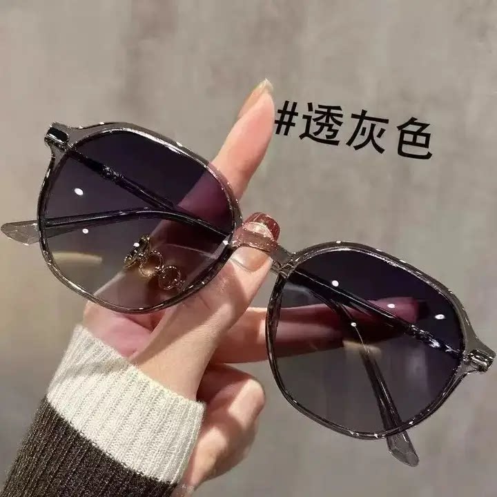 茶色墨镜女款高级感2026 新款防紫外线防晒小脸专用太阳眼镜