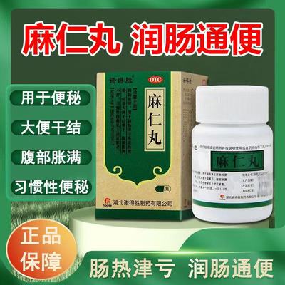 润肠通便通秘大便干结难下腹部胀满肠热津亏宿便诺得胜麻仁丸30g
