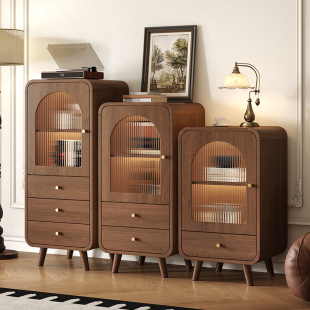 复古风餐边斗柜客厅卧室靠墙置物储物收纳柜电视旁边柜床尾矮柜