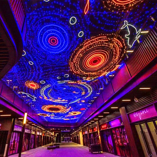 城市LED夜画 美陈灯饰画圣诞商业灯画酒店造型灯光幕墙灯饰主题灯