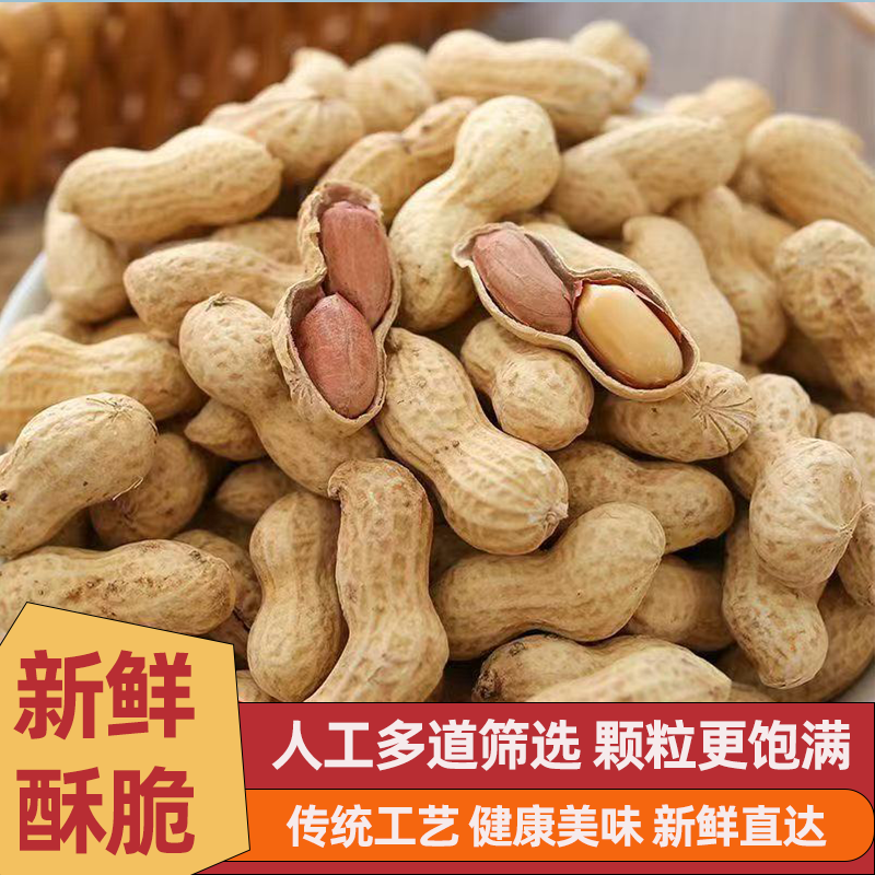 【精选净重】东北小珍珠花生核桃味蒜香炒熟原味花生带壳花生批发