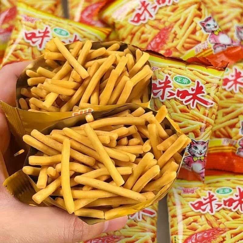 爱尚咪咪虾条新款正宗蟹味粒宿舍味怀旧解馋小零食