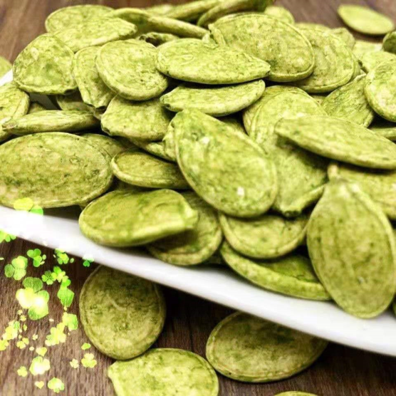 新货大颗粒绿茶味南瓜子抹茶味袋装瓜子干果零食炒货