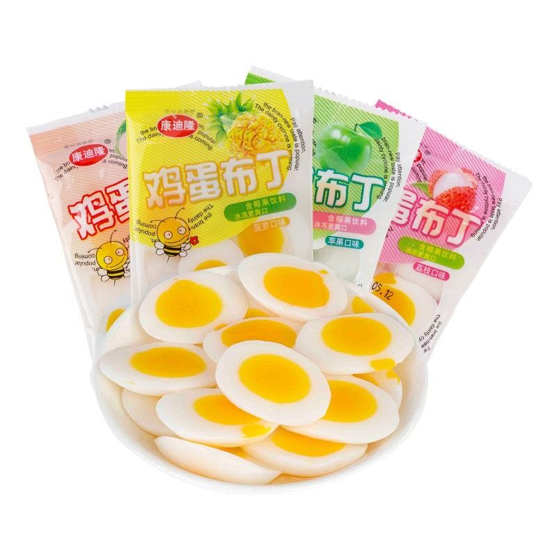 5毛销售 康迪隆鸡蛋布甸40g/装休闲水果味零食品椰果魔芋果冻散装