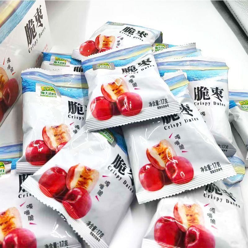海天山庄脆枣嘎嘣脆休闲零食独立小包装大枣新鲜美味