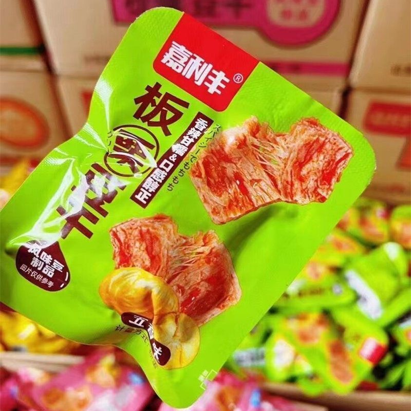 嘉利丰板栗豆干好吃不油腻风味素食香辣五香多口味小包装休闲零食