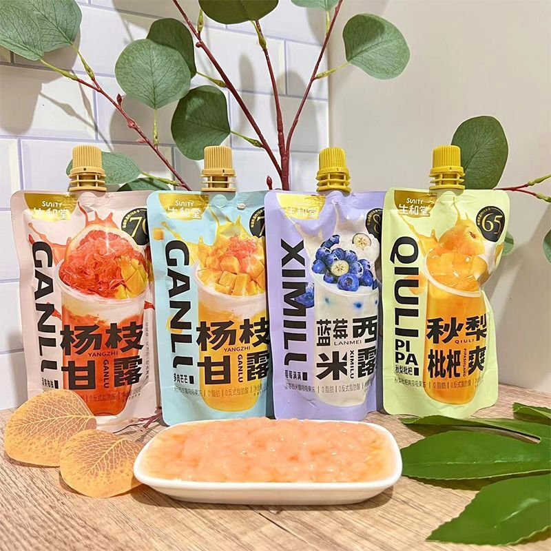 吸吸果冻 杨枝甘露蓝莓西米露秋梨枇杷爽150g便携 休闲零食