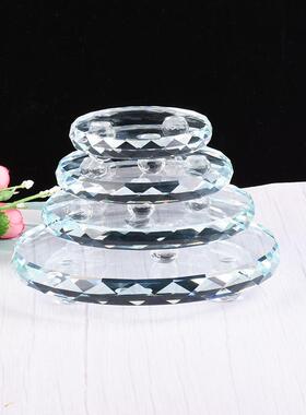 水晶底座酒底盘模型手办品展示