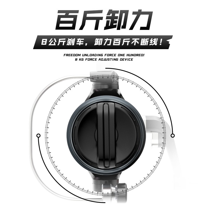 海腾微物海杆远投路亚无间隙鱼轮纺车轮全金属不锈钢鱼线轮渔线轮